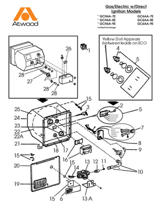 Dometic Atwood GCH6A8E High Sky RV Parts